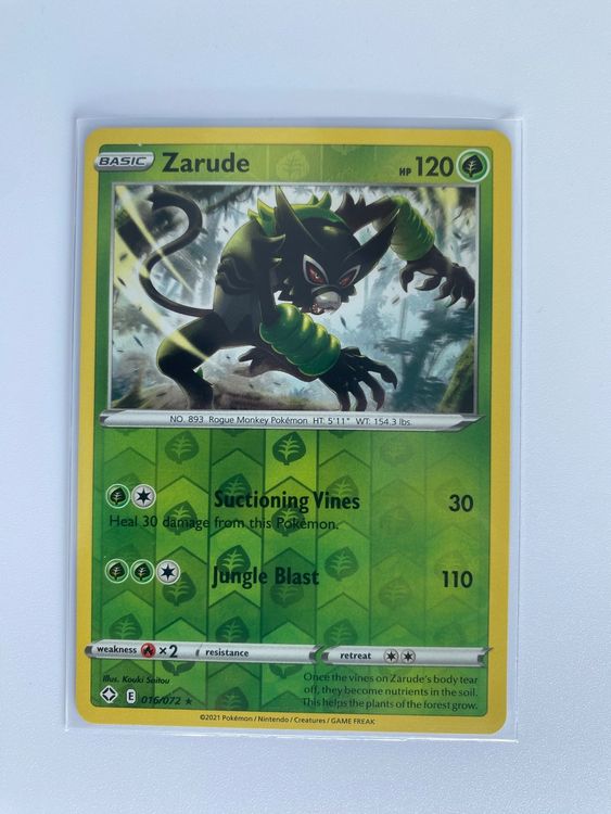 ZARUDE 016/072 REVERSE SHINING FATES Kaufen auf Ricardo