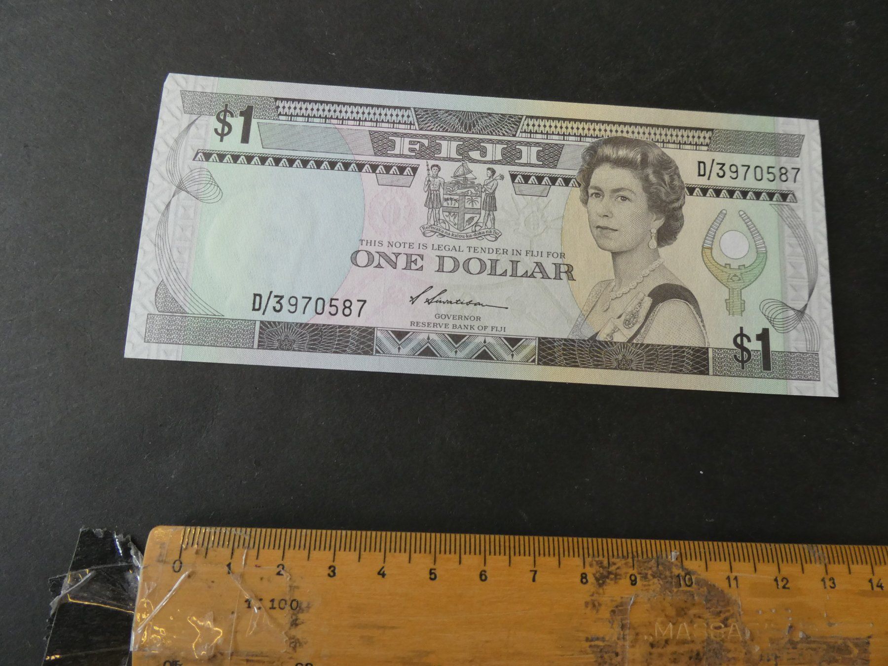 Banconote: Fiji, 1 Dollar - ungefaltet – Usato da Hinterforst venduto da Rohusri