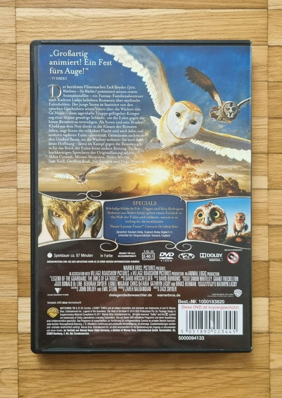 Alle DVDs: DVD: Die Legende der Wächter – Gebraucht aus Neftenbach von DanielaS01020304 1