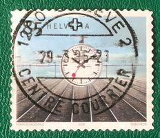 Nr.1108 mit VollStempel  Bahnhofuhr Geneve