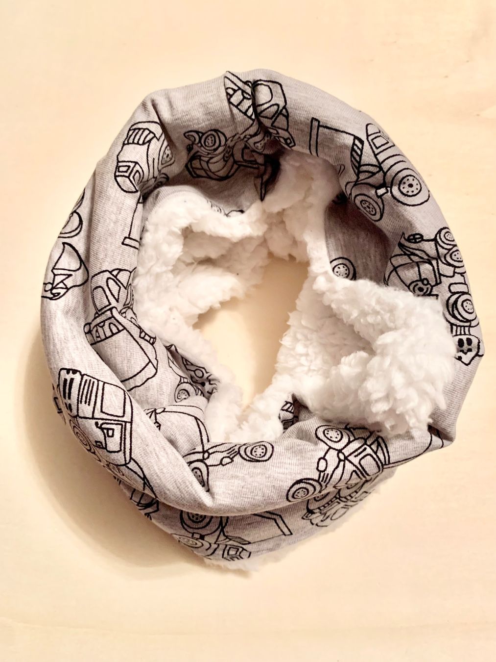 Foulard & Sciarpe: HANDMADE Schlauchschal BAUSTELLE wendbar – Nuovo e nell'imballaggio originale da Emmenbrücke venduto da swissmade-miracles 1