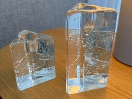 Vintage pair Iittala Arkipelago Timo Sarpaneva candleholders