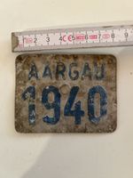 Nostalgisches Schild „Aargau 1940“