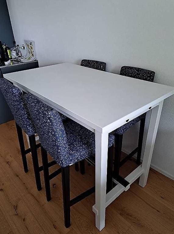 Ikea Tischset: Table de bar + 4 chaises Ikea – Gebraucht aus Bussigny von ked_t8pb