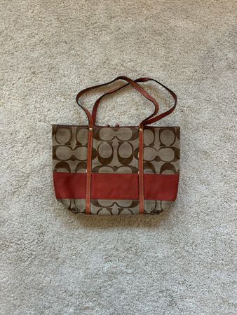 cute vintage coach shoulder bag multicolor  