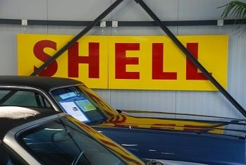 Shell Insegne: SHELL Emailschild gross! - 315x82cm – Usato da Sutz venduto da Cash900