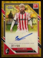 Topps Niklas Beste Auto 37/50 Bundesliga SC Freiburg