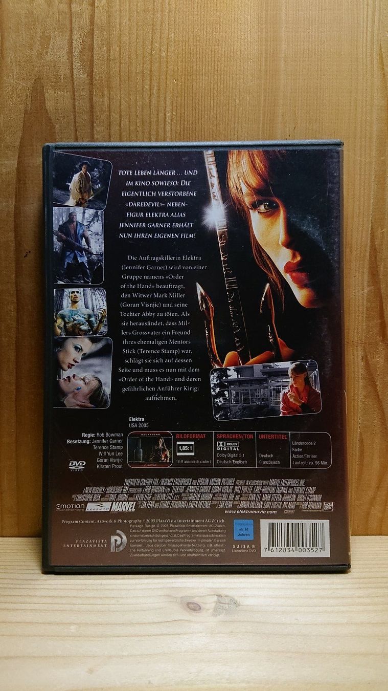 Tutti i DVDs: ELEKTRA DVD mit Jennifer Carner – Usato da Wilderswil venduto da Exebub 1