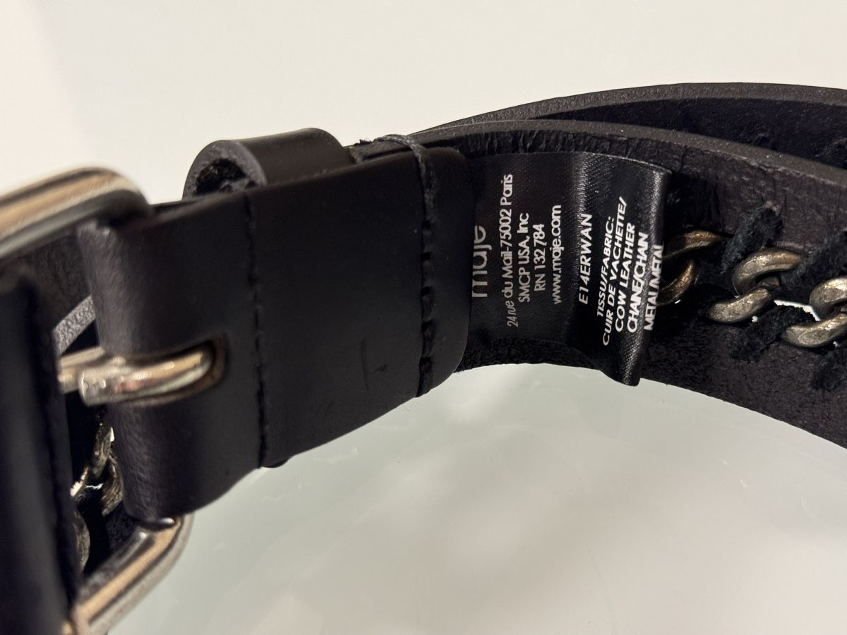 Maje Gürtel: Maje Paris Leather Belt with Chain Size 1 New – Neu und originalverpackt aus Luzern von Antiquesonline 2