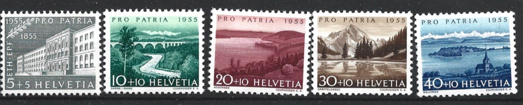 Alle Briefmarken: 1955 Pro Patria – Neu (gemäss Beschreibung) aus Trübbach von Sammer51