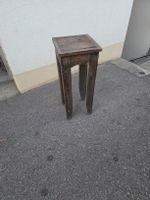 Blumenhocker Holz dunkelbraun Höhe 60 cm leicht