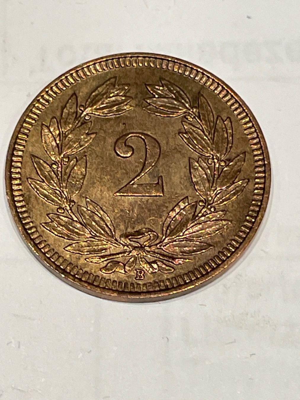 Tutti le monete: Münze 2 Rappen 1915 – Usato da Schlossrued venduto da Tkanada 1