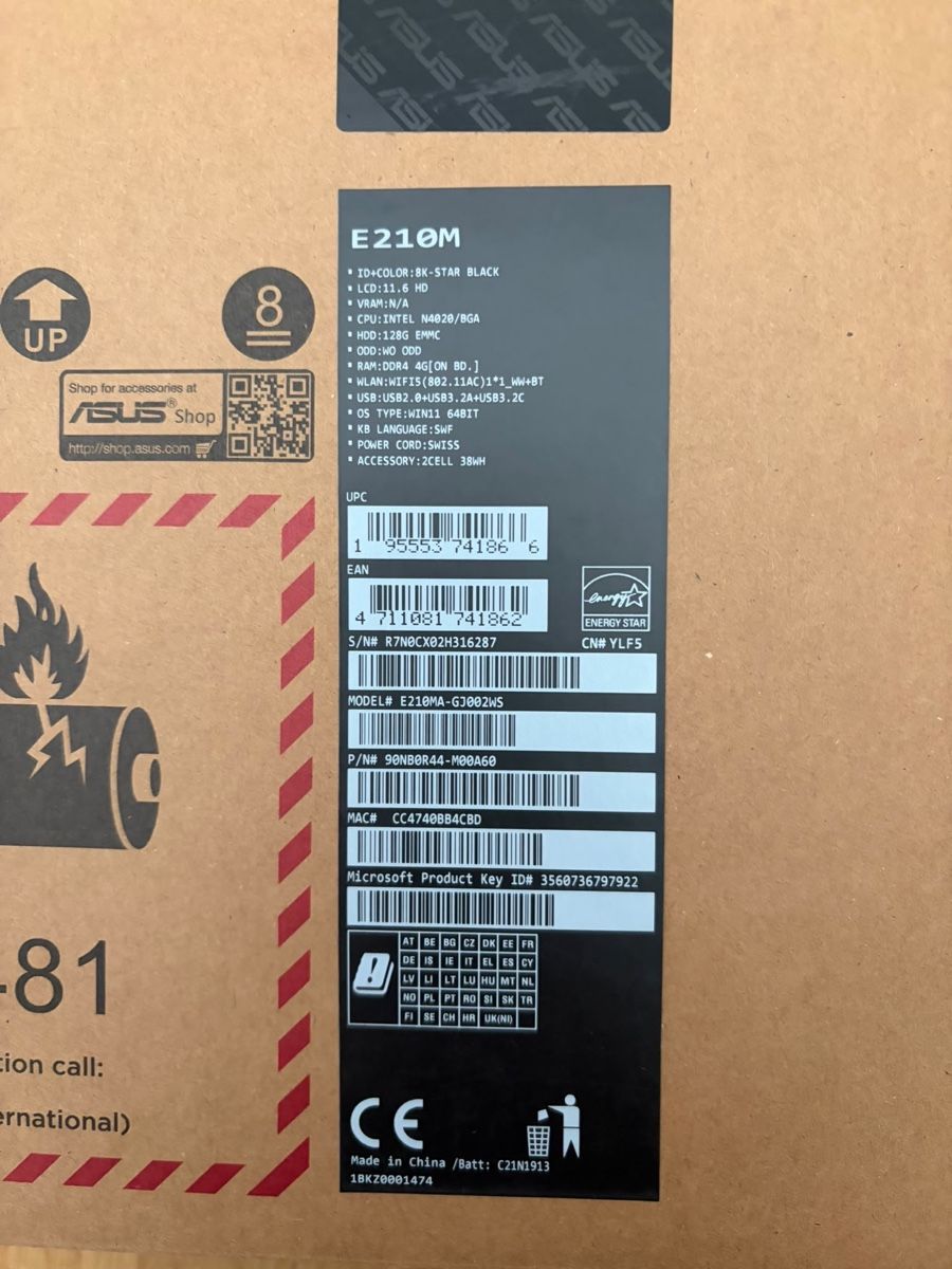 Asus Notebook: ASUS Notebook E210 – Usato da Itingen venduto da Habano1492 3