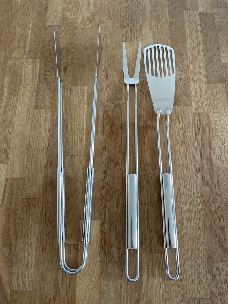 Set di posate: Grillbesteck 3 Teilig Grillzange – Nuovo (secondo la descrizione) da Fürigen venduto da smudo15
