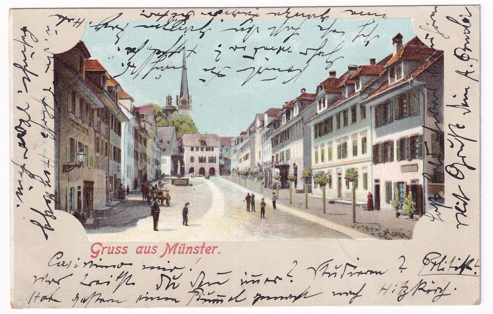 Cartoline postali: Gruss aus Münster  1904 – Usato da Cormoret venduto da Pascalll2001