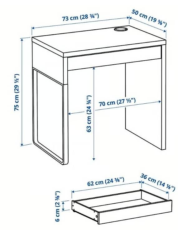 Scrivanie: Schreibtisch Ikea Micke – Usato da Fraubrunnen venduto da Elila97 1