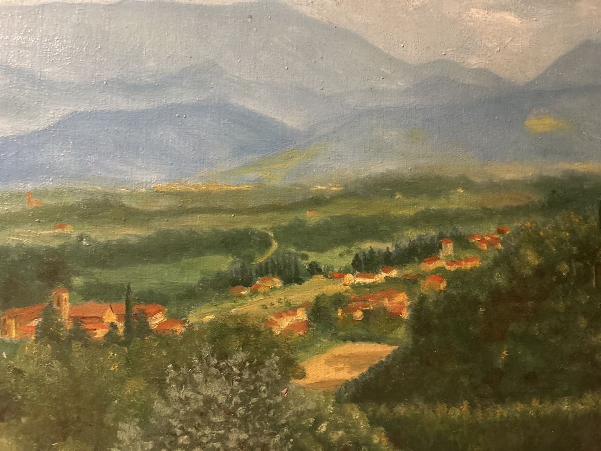Gemälde: Original Gemälde "Veduta in luce dal monte", signiert – Gebraucht aus Glarus von KunstWerkEr-LS87 2