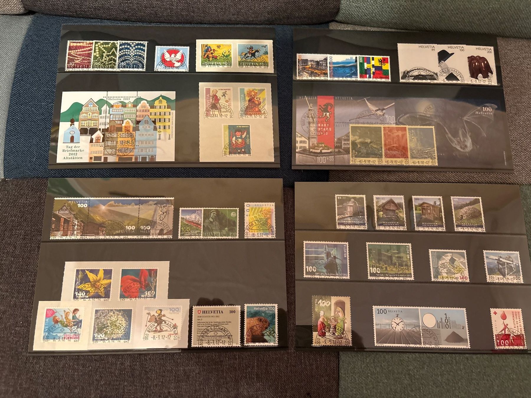 Tutti i francobolli: Série annuelle Poste Suisse / Set 2012 – Nuovo e nell'imballaggio originale da Leytron venduto da Louki63