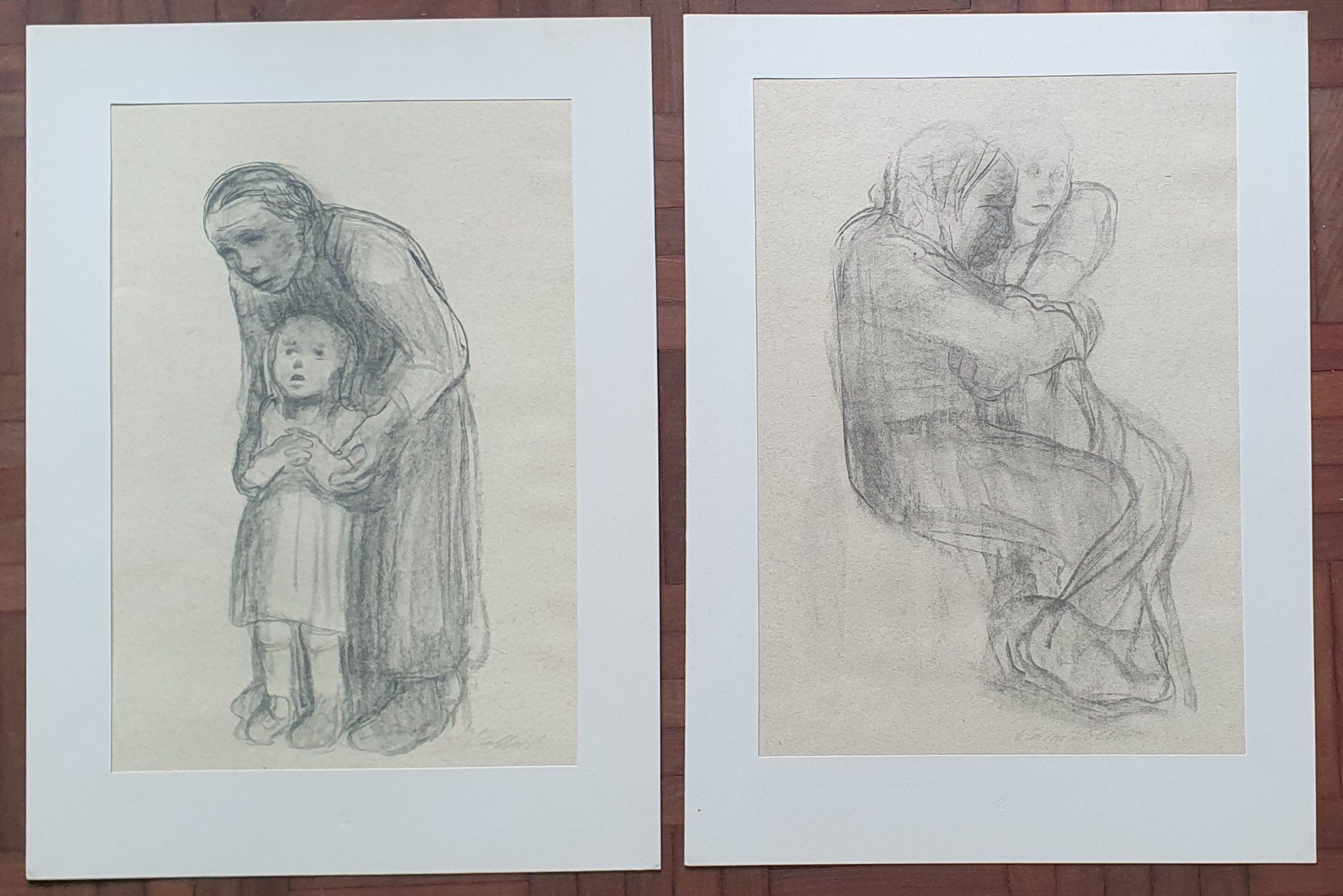 Poster & Bilder: Käthe Kollwitz,Zwei Zink- oder Strichätzung,Lichtdruck – Gebraucht aus Kreuzlingen von Rschweiz1
