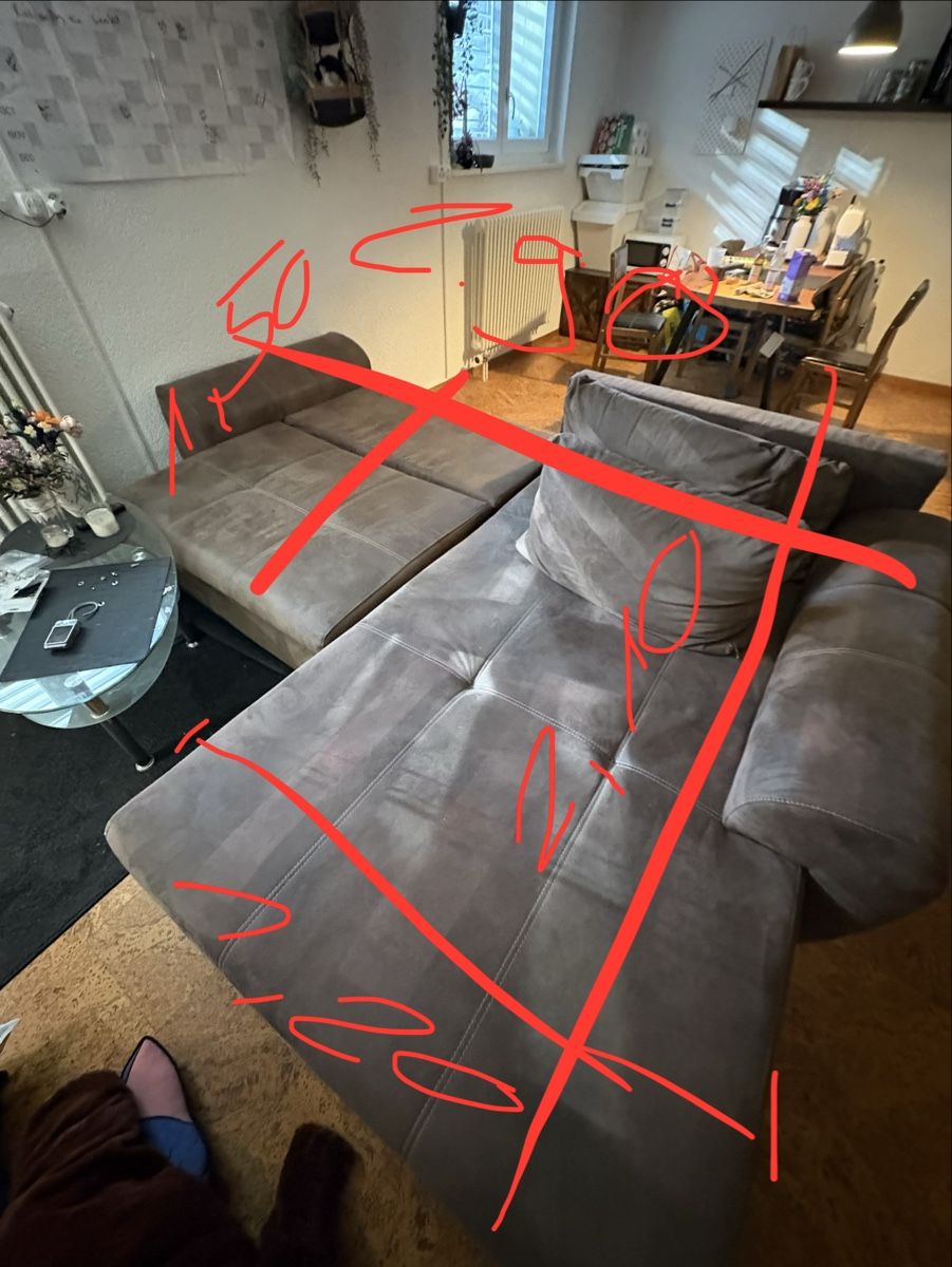 Divani: Gemütliches braunes Sofa – Usato da Gurmels venduto da lza_76gd 3
