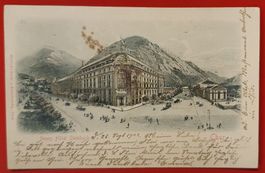 Prägekarte Chur 1902 - Neues Hotel Steinbock