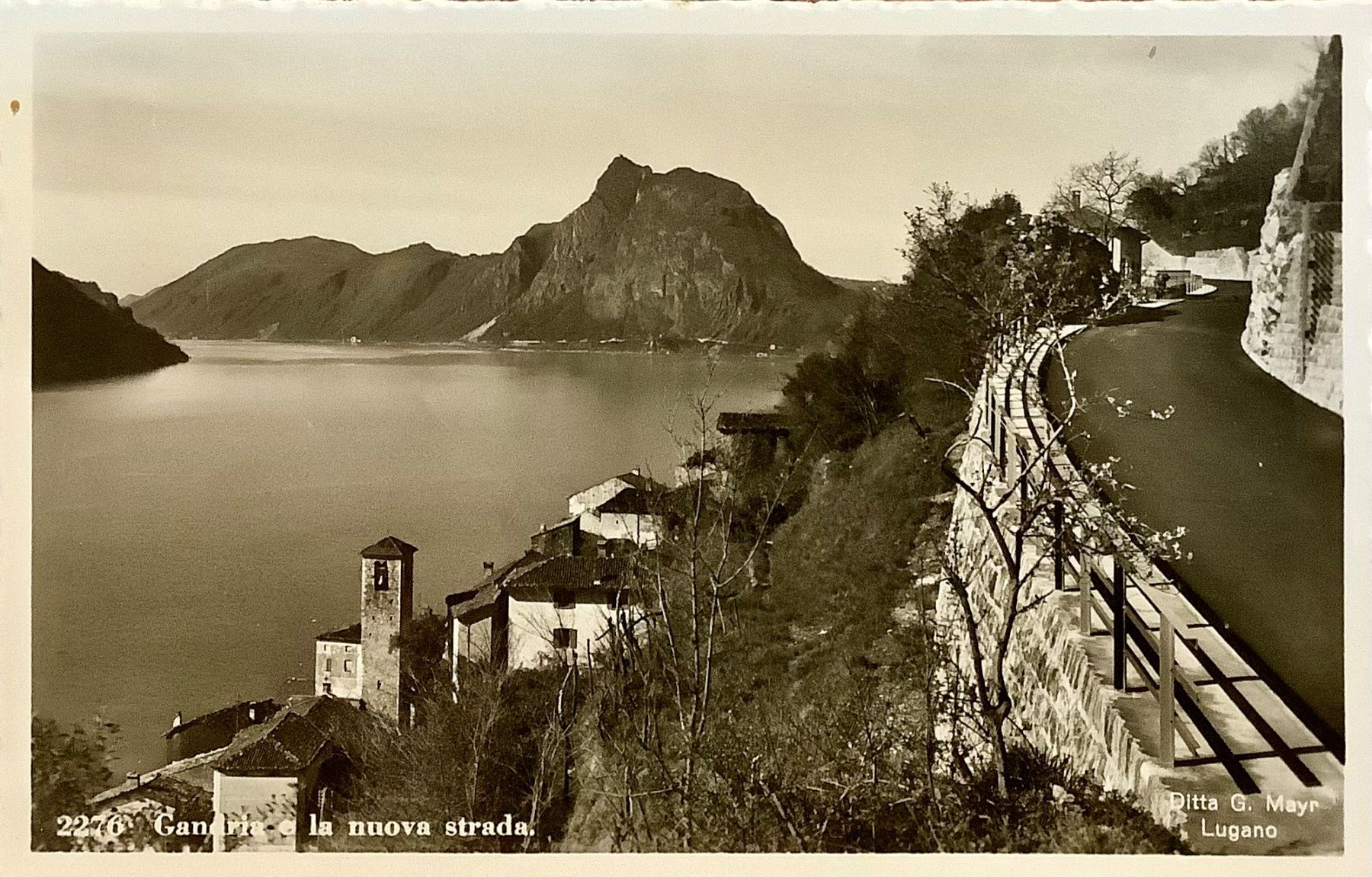 Cartoline postali: GANDRIA e la nuova strada - Lago di Lugano – Usato da Root venduto da ENGLAND-TREASURES 1