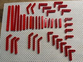 Lego Technik 8110 rote runde Lochbalken