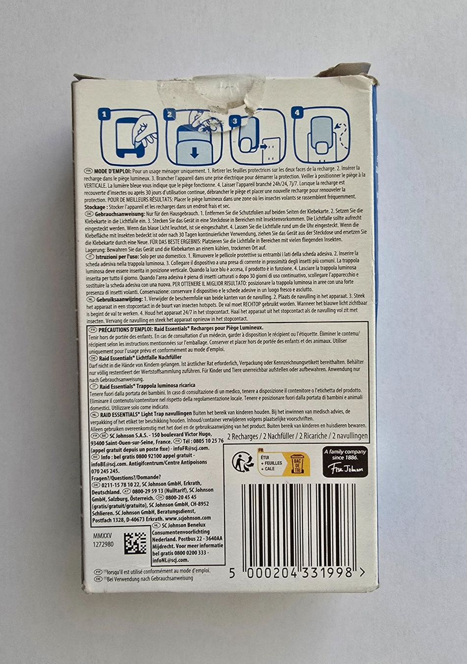 Autres articles pour la maison: Raid Essentials Lichtfalle Nachfüllpack 2 Stück – Neuf (Voir description) à Zürich par pfo_tjp8 1