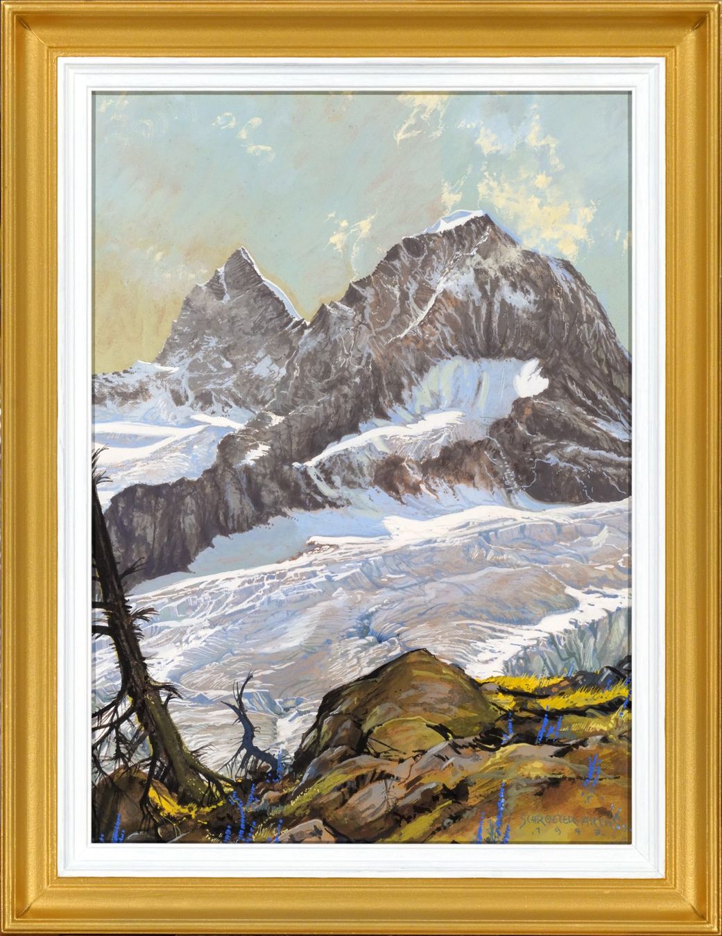 Dipinti: Arthur Schroeter: Berglandschaft 1947 – Usato da Meilen venduto da Anonymous3