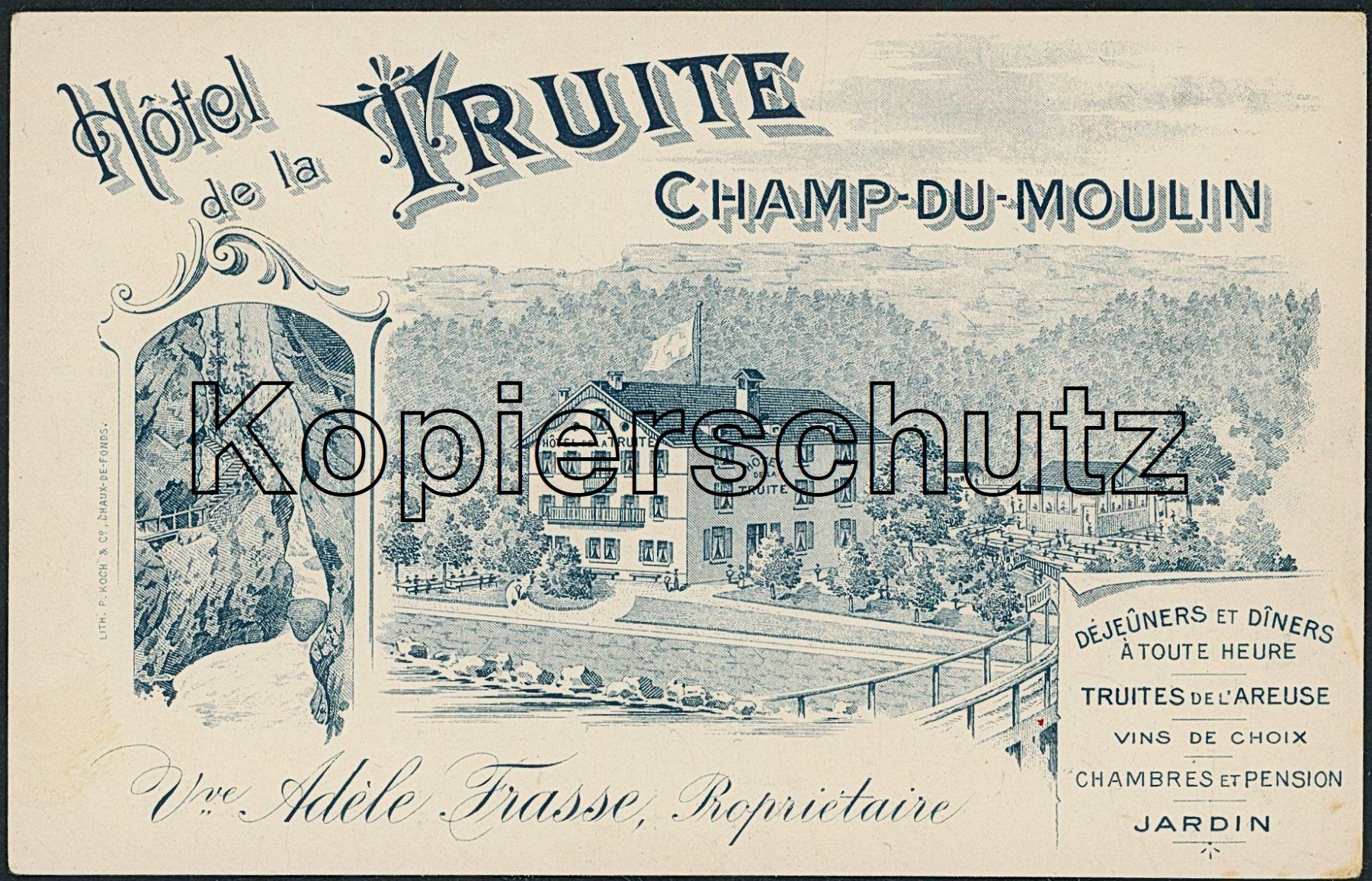 Cartoline postali: NE Champ du Moulin - Litho - Boudry - Brot Dessous – Nuovo (secondo la descrizione) da Schindellegi venduto da Jonathan77