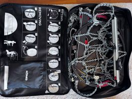 Noch nie gebrauchte easy-fit Schneeketten im Set