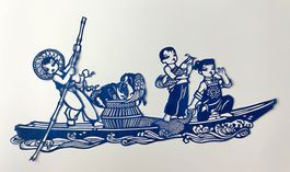 Scherenschnitt (?) aus der Volksrepublik China