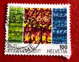 Nr.1343 mit Stempel  100 Jahre Krebsliga Schweiz 