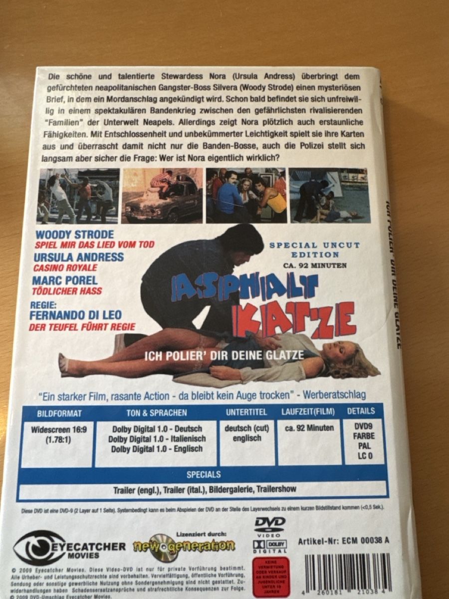 Tutti i DVDs: Asphalt Katze Ursula Andres – Usato da Brunnadern venduto da Nanuk60 1