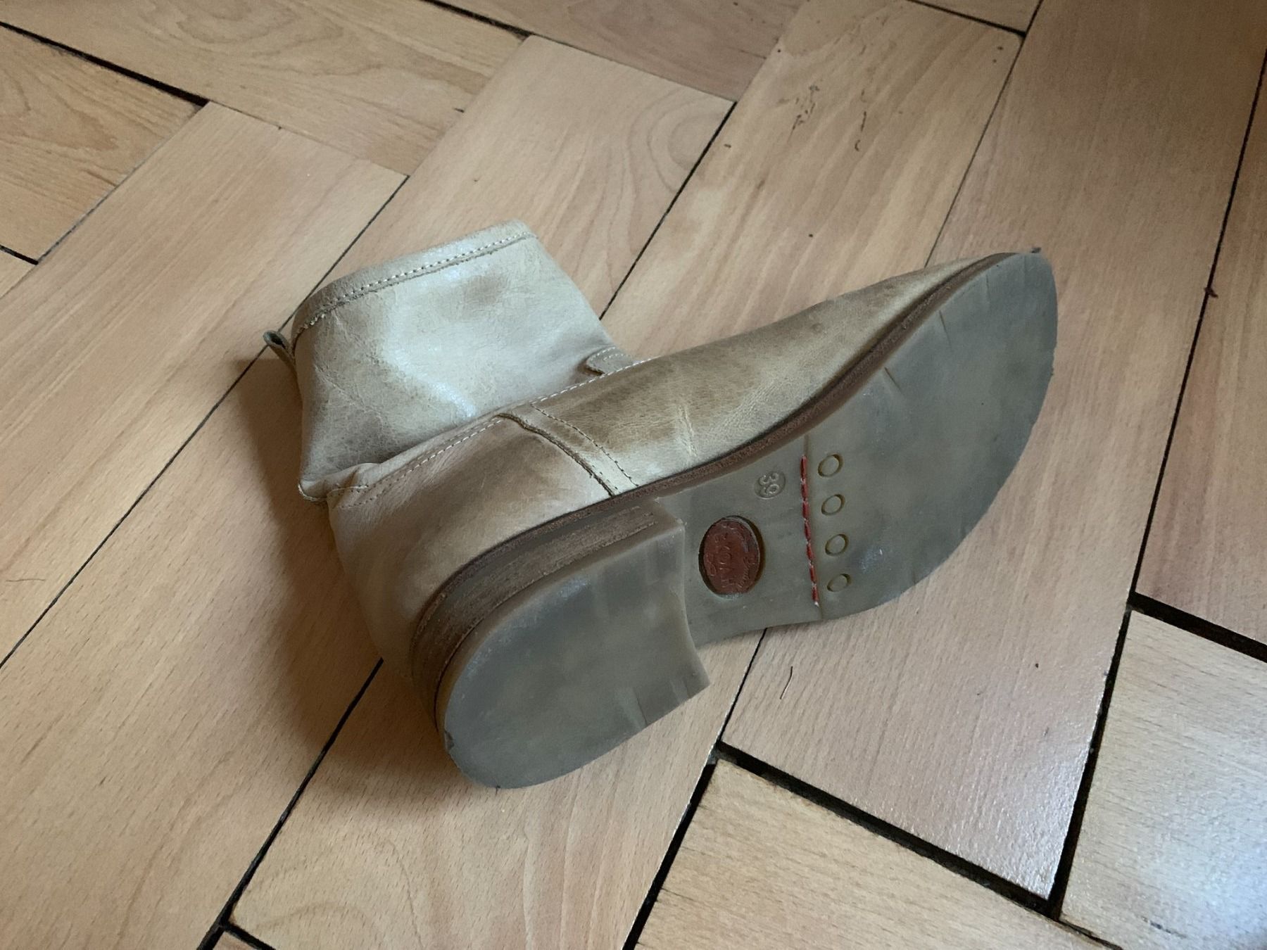 Damenschuhe: KOAH - Leder Stiefelette beige 39 – Gebraucht aus Zürich von Diazaio 4