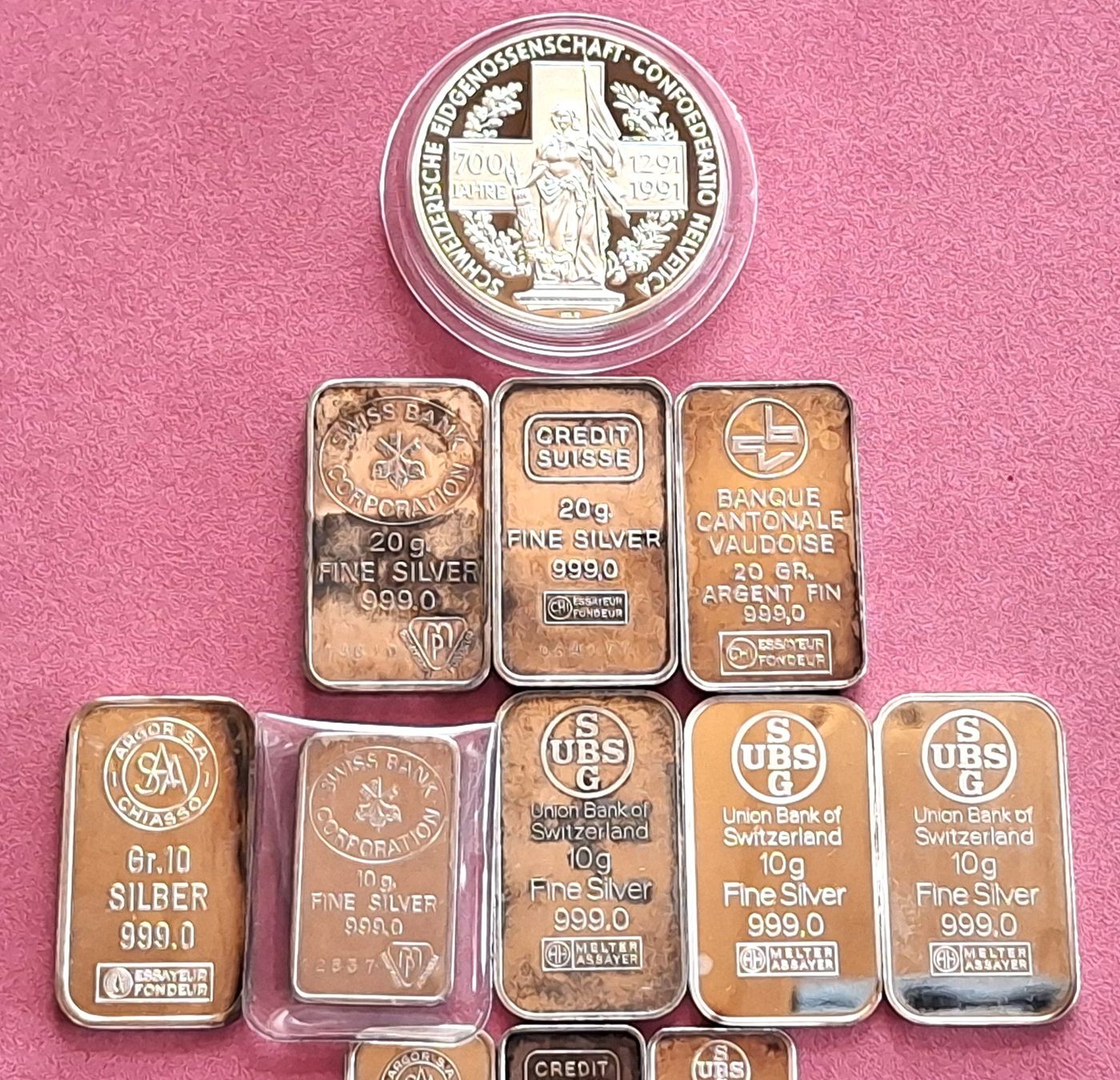 Metalli preziosi: SILBERBARREN - 156.1 GRAMM - FEINSILBER – Usato da Boniswil venduto da dpd4coins 1