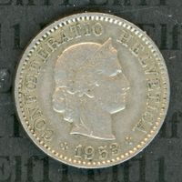 CHF___0.05 1953 vz 5 Rappen