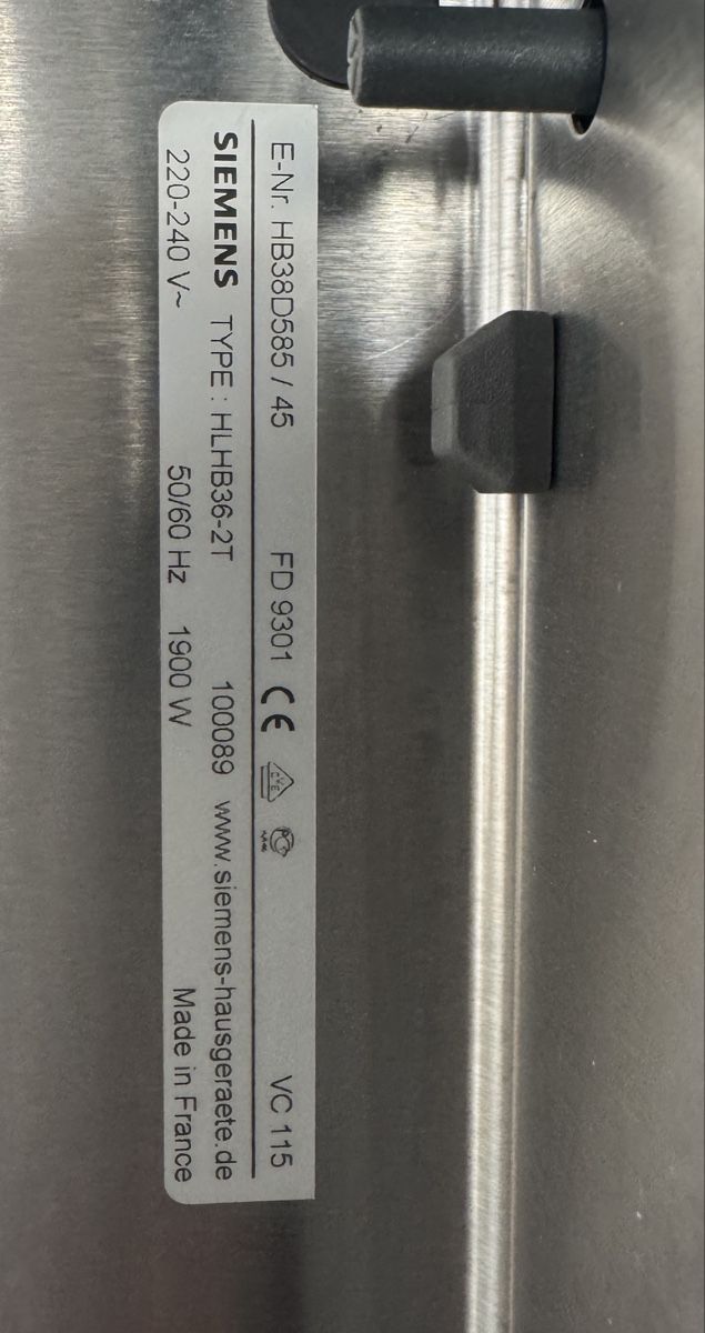 Siemens Appareils de cuisine: Siemens Steamer StudioLine – D'occasion à Aristau par Rpolanski 2