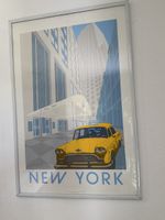 Taxi N.Y., Waldorf Astoria, Quentin King 1957, Litho Plakat