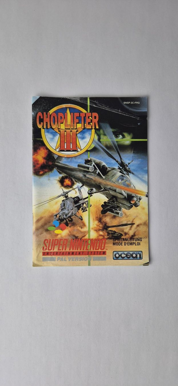 Nintendo Giochi: Choplifter 3 SNES + Anleitung – Usato da Dübendorf venduto da r3leaser 2