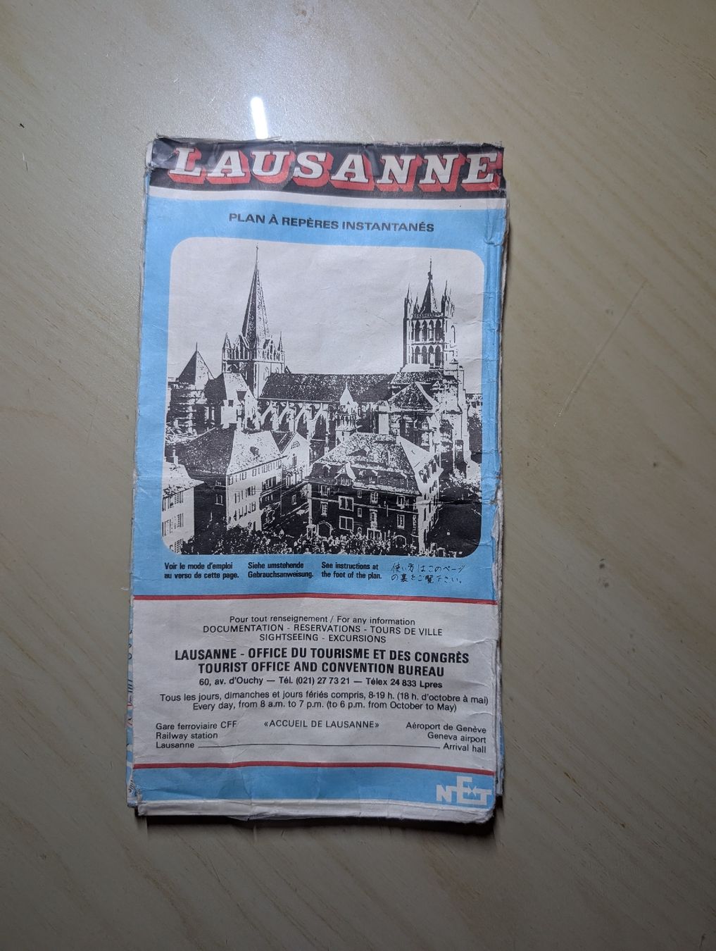 Cartine & Atlanti: Vieux plan de Lausanne de 1982 – Difettoso da Muraz (Collombey) venduto da so06