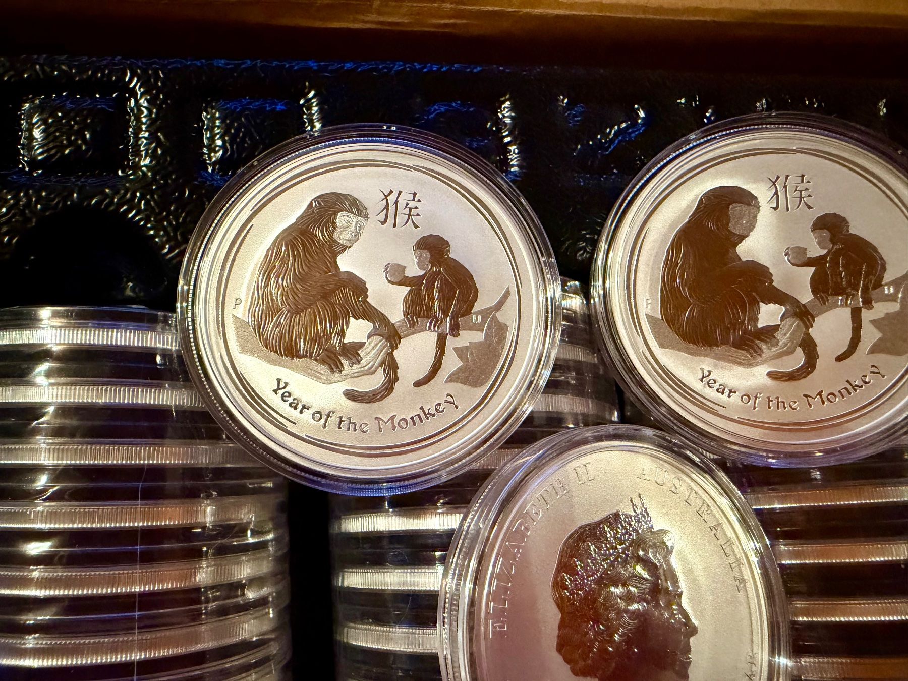 Tutti le monete: 63 Silbermünzen 1 Oz Lunar 2 Affe 2016 Perth Mint – Nuovo e nell'imballaggio originale da Stäfa venduto da Mpower0 1