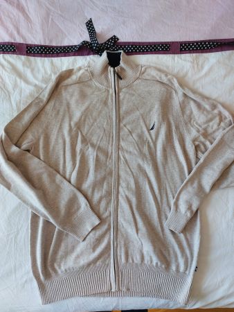 Gilet beige Nautica 100% coton Taille XXL