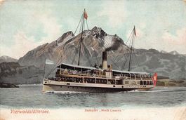 DS STADT LUZERN im Vierwaldstättersee, gelaufen 1905