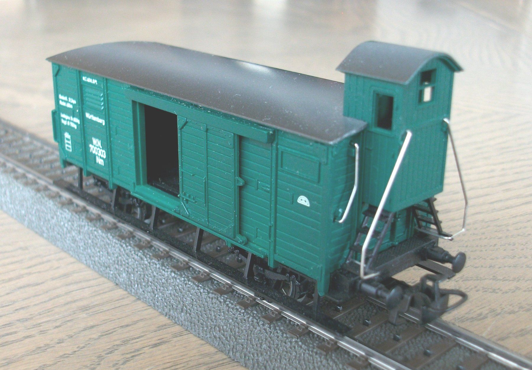 Märklin Modellini di ferrovie: Flachdach-Güterwagen; fabrikneu & OVP – Nuovo e nell'imballaggio originale da St. Moritz venduto da Manu7500 4