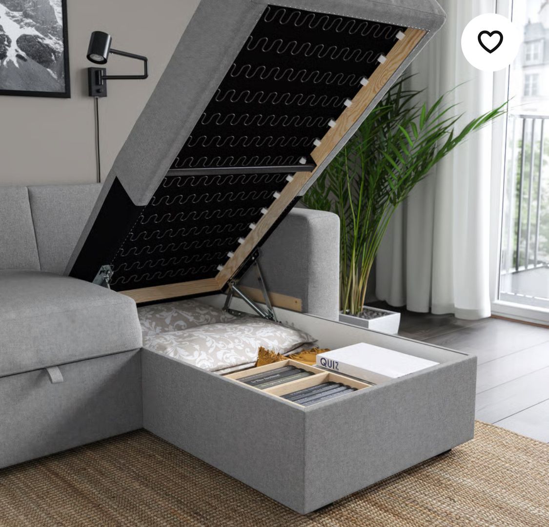 Ikea Sofas: Schlafsofa grau 236cm L mit Bettfunktion und Stauraum – Neu (gemäss Beschreibung) aus Zürich von lilimeier8 2