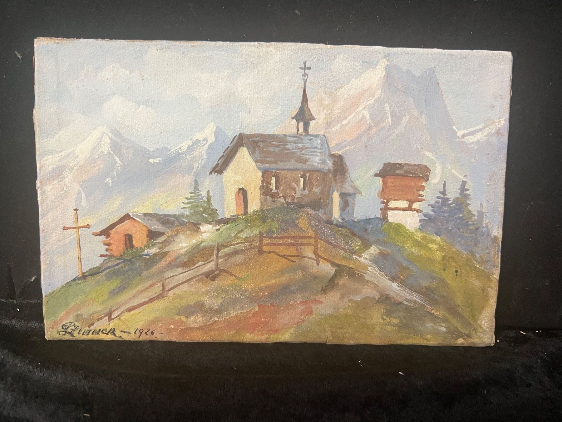 Dipinti: PEINTURE SIGNÉE ET DATÉE 1926 – Usato da Genève venduto da Qanil77