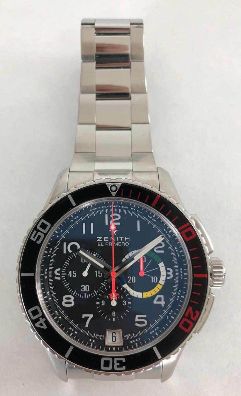 Zenith Orologi: ZENITH El Primero Stratos Flyback Rainbow - ungetragen – Usato da Appenzell venduto da Zimiuno 3