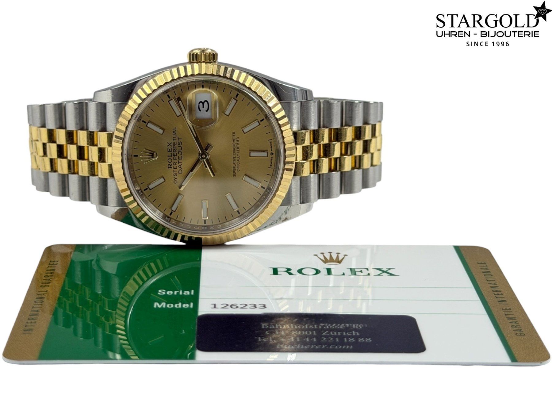 Rolex Uhren: Rolex Datejust 36 - 126233 – Gebraucht aus Zürich von Stargold-Uhren 9