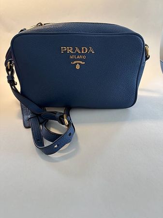 PRADA UMHÄNGETASCHE ROYAL BLAU VITELLO PHENIX LEDER 1BH103